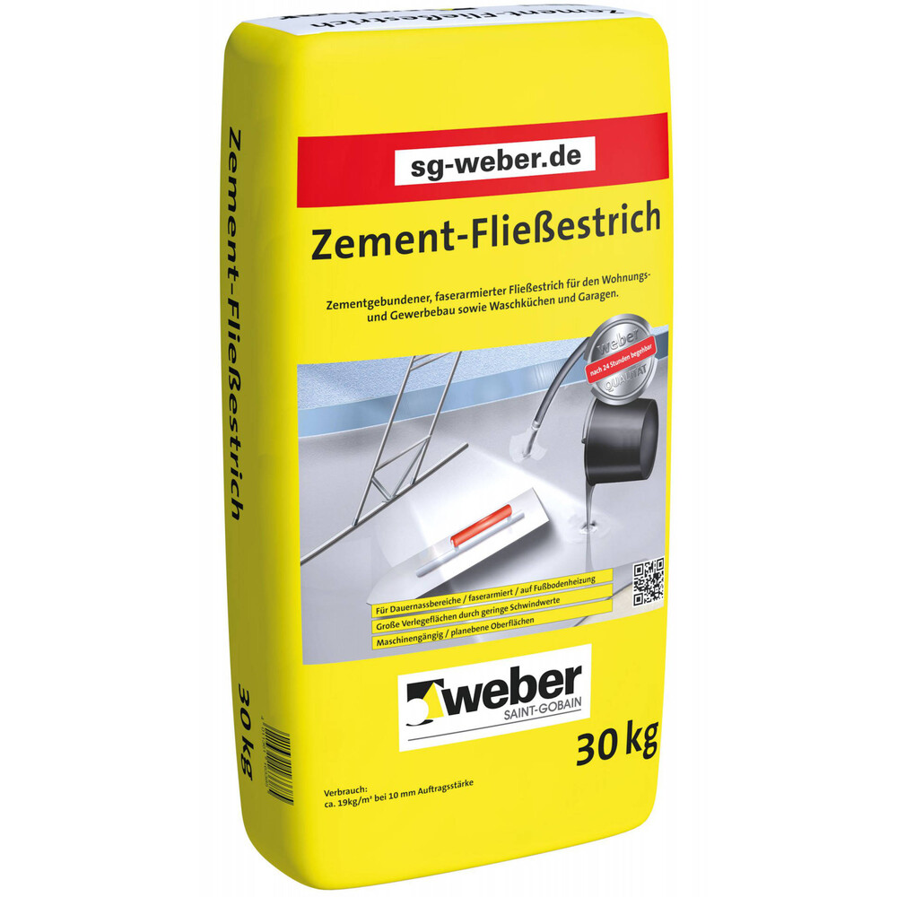 Produktverpackung Zement-Fließestrich Produktverpackung Zement-Fließestrich